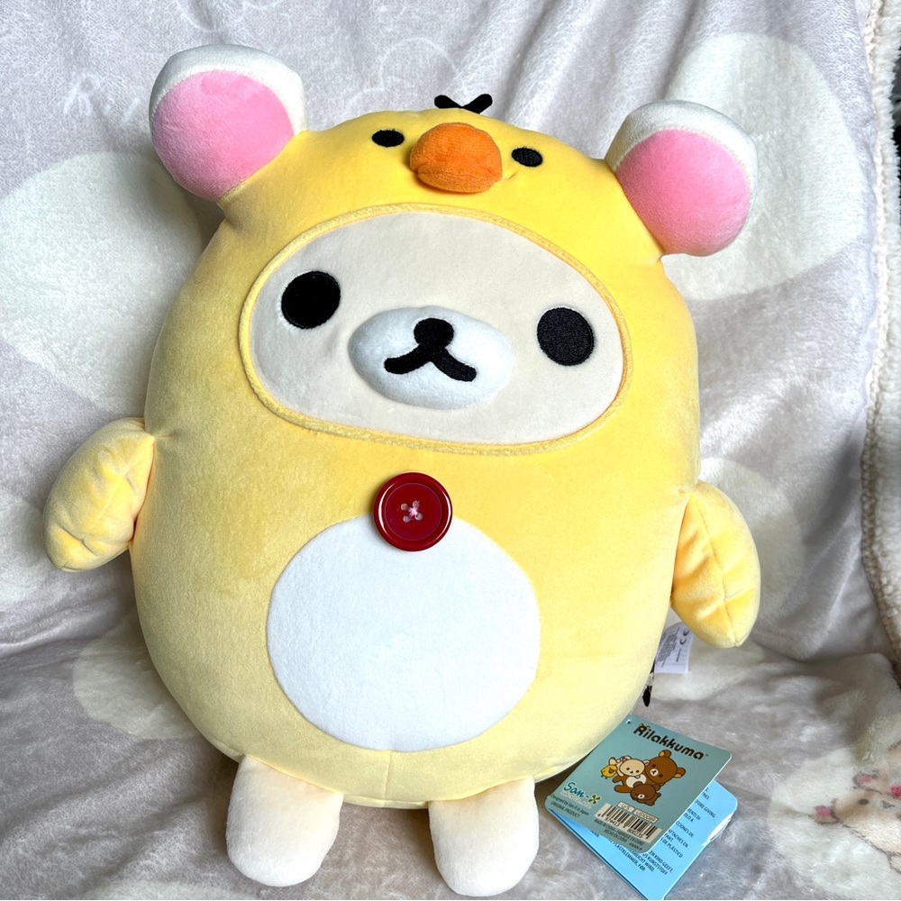 NEW Korilakkuma in Kiiroitori Kigurumi Mochi Plush